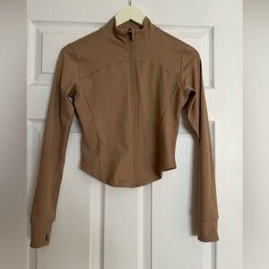 Women's Tan workout Jacket